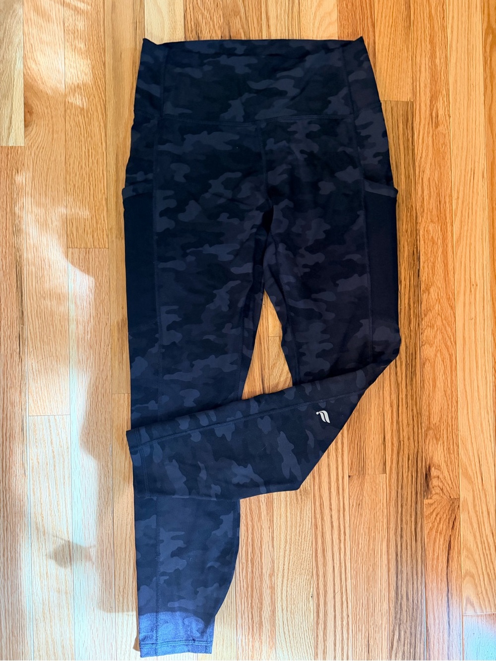 Fabletics Black Camo High-Waist Active Leggings